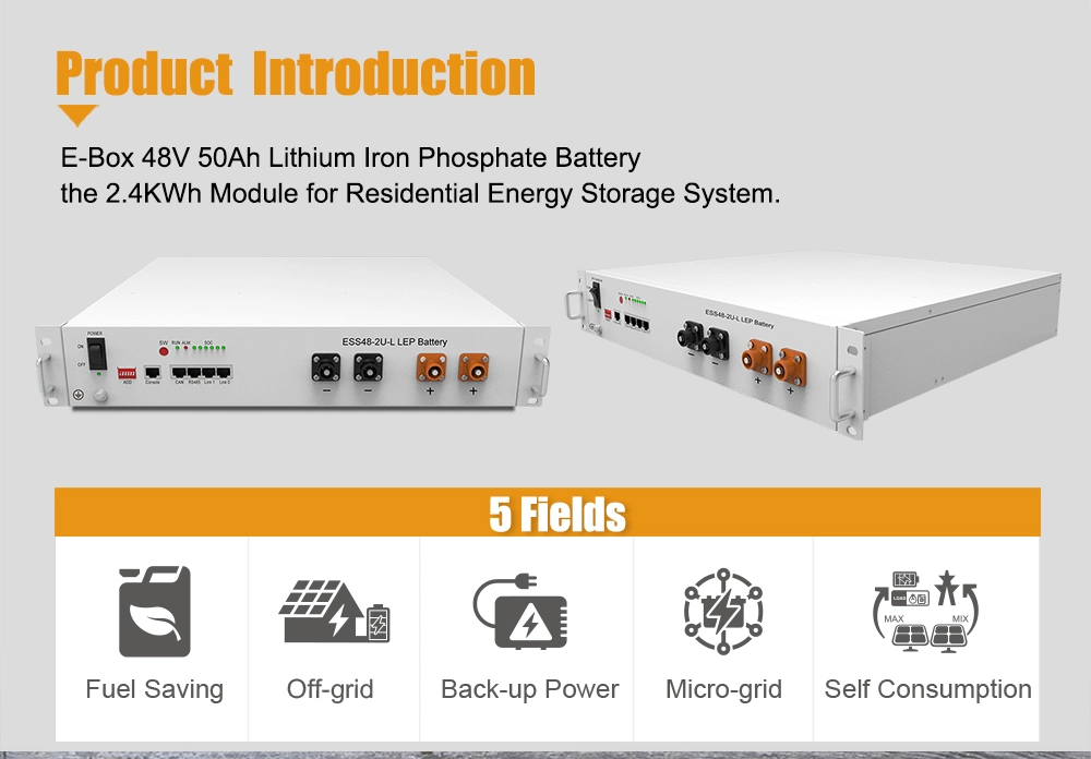 Pytes-4850 2.5kwh Lithium LiFePO4 Battery Solar Energy Storage Battery Solar Energy Products OEM